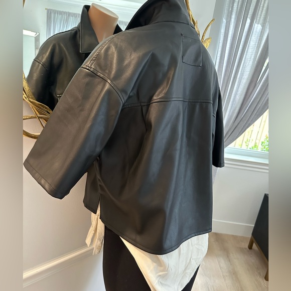 VIGOSS button down pleather jacket - Picture 12 of 15